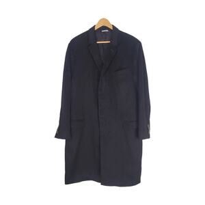 Dolce & Gabbana Martini Single Breasted Wool Cashmere Coat Jacket Black Size 54